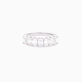 Esme Emerald Cut Half Eternity Ring