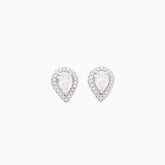 Tres Chic in Pear Petite Halo Earrings