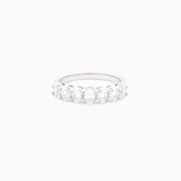 Venus Oval Cut Half Eternity Ring