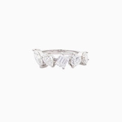 Jolie Fancy Cut 5 Stone Ring