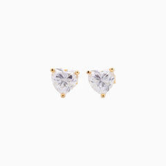 Vivian Heart Cut Classic Stud Earrings (On-Hand)