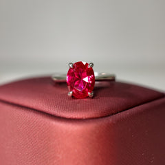 Ruby Solitaire Ring