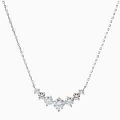 Emily 7 Stone Center Chain Necklace