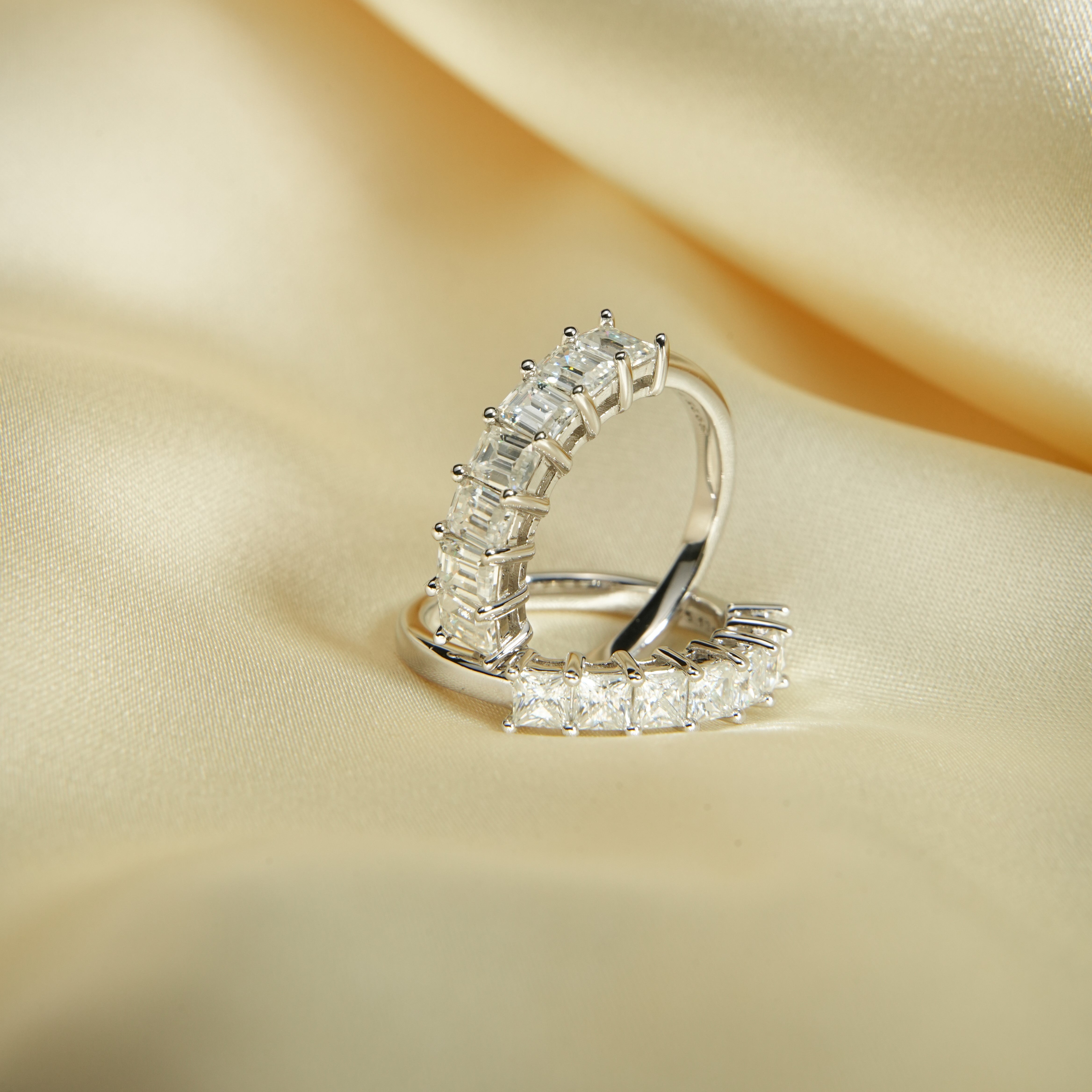 Via Princess Cut Half Eternity Ring