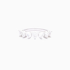 Trielle Trillion Cut Half Eternity Ring