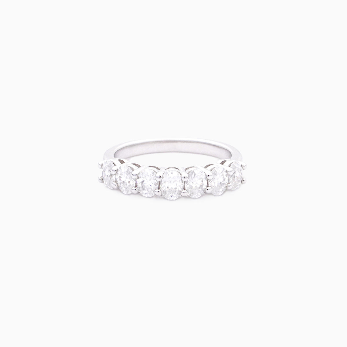 Venus Oval Cut Half Eternity Ring