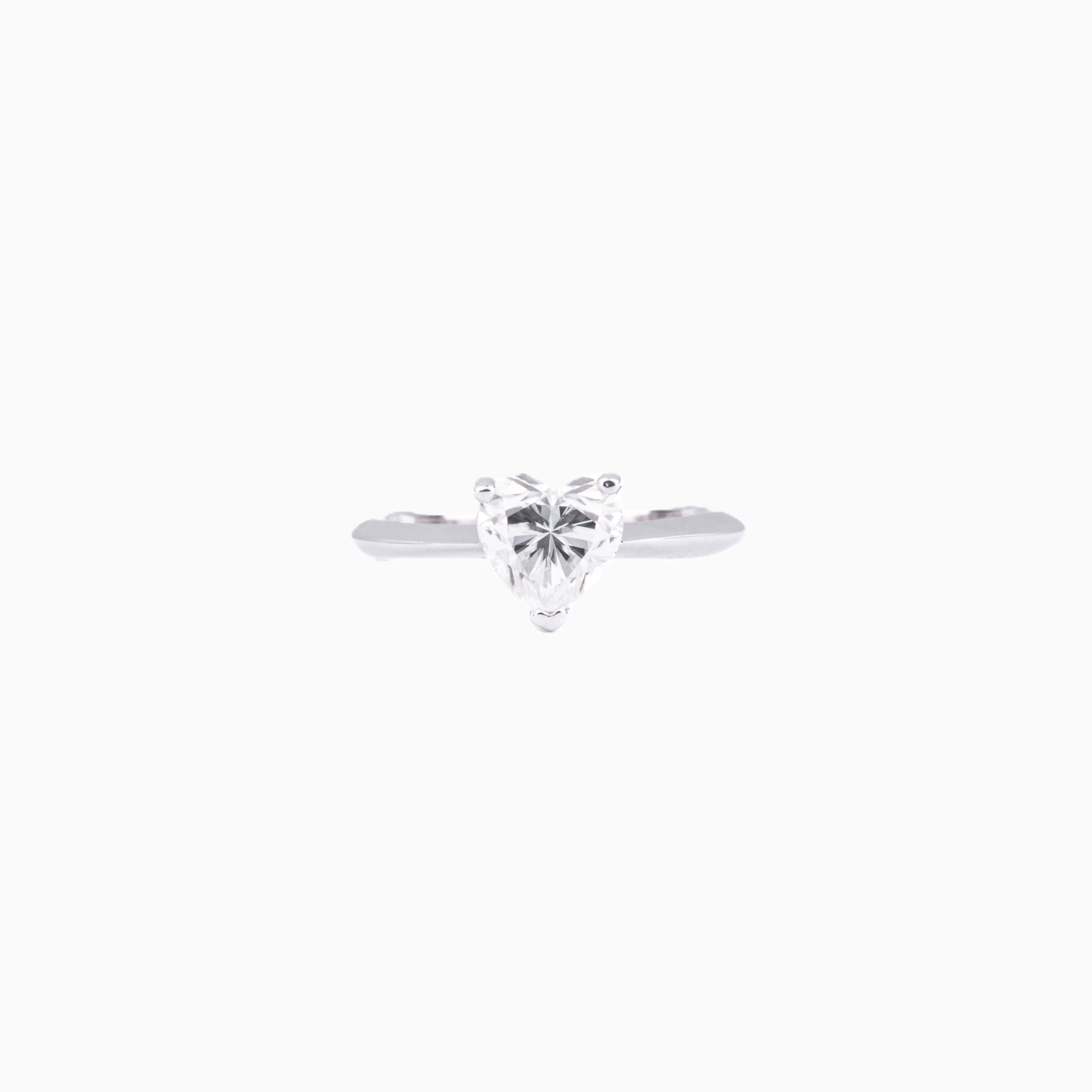 Vivian Heart Solitaire Ring