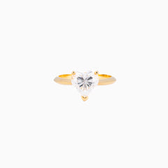 Vivian Heart Solitaire Ring